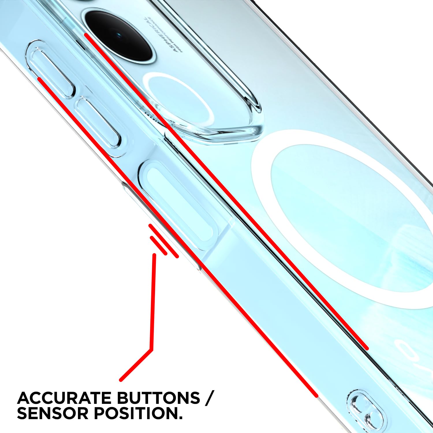Pikkme Vivo Y29/Y19s 5G transparent mag-safe phone cover – photo 6