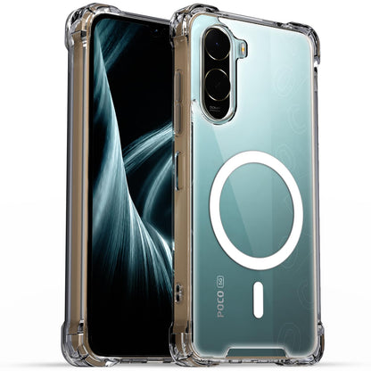 Pikkme Redmi A7 Pro/Poco C85x 5G MagSafe transparent mag-safe mobile back cover
