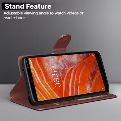 Pikkme brown Wallet flip case for Nokia – photo 3