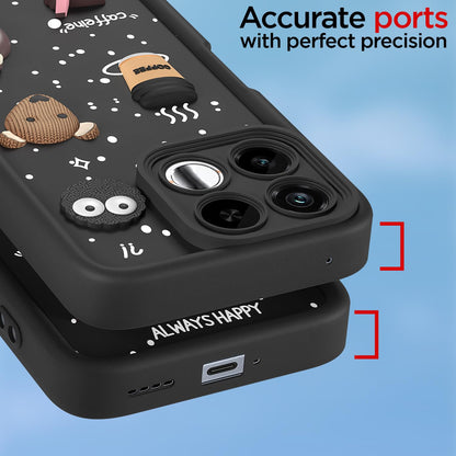 Black Bear Coffee phone cover for Realme 16T 5G – Pikkme – photo 4