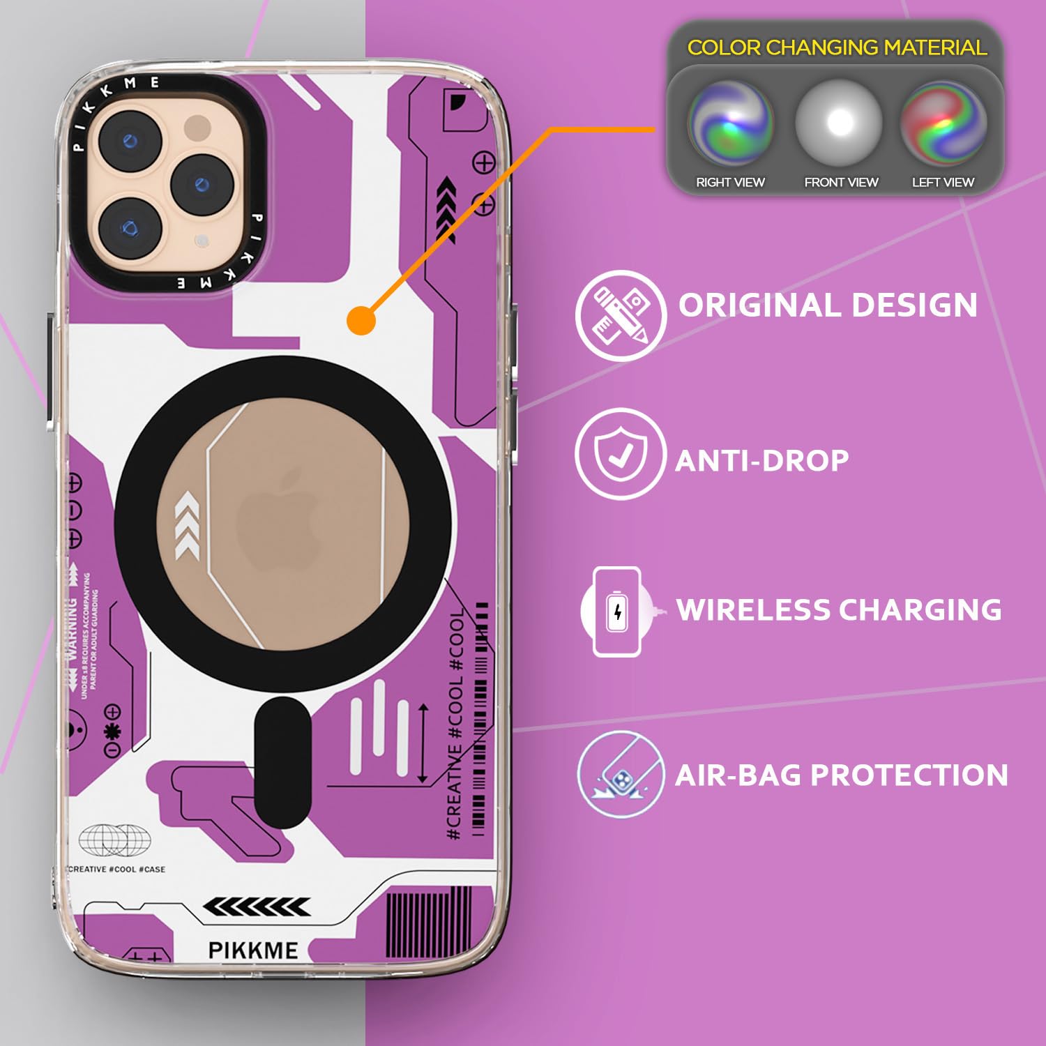 Pikkme pink MagSafe mobile cover for iPhone 11 Pro – photo 6