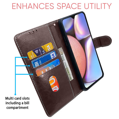 Pikkme Samsung A10s Magnetic coffee & brown flip case – photo 3