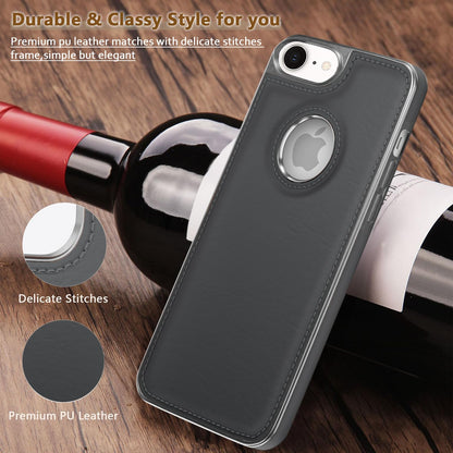 Chrome grey Leatherback phone cover for iPhone 7/8 – Pikkme – photo 7