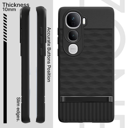 Pikkme black Silicone mobile back cover for Vivo Y400 Pro 5G – photo 3