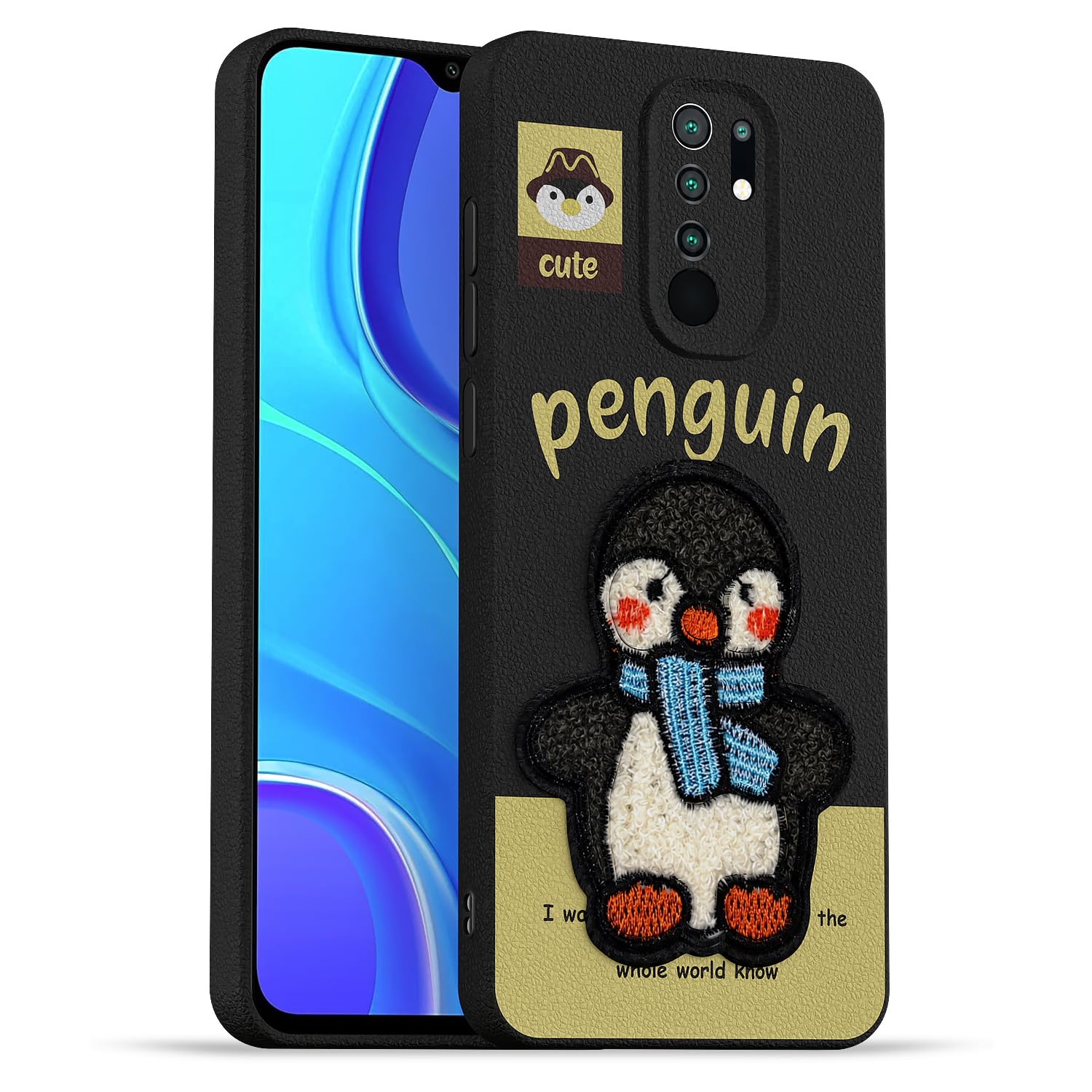 Black back cover for Redmi 9 Prime/Poco M2 – Pikkme