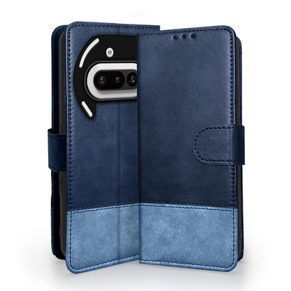 Nothing Phone 3a 5G Magnetic flip case in navy & light blue by Pikkme