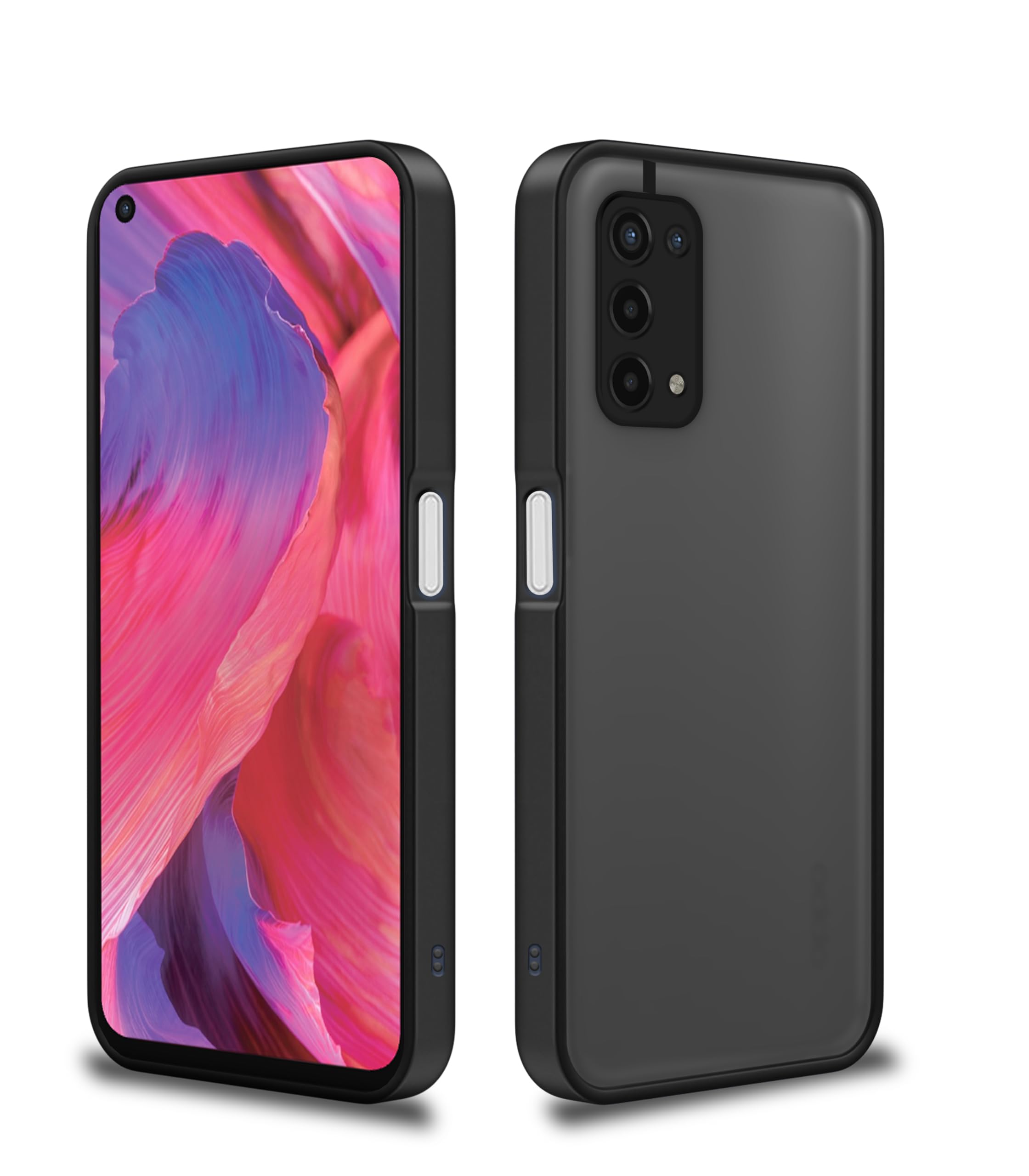 Black back cover for Oppo A74 5G – Pikkme