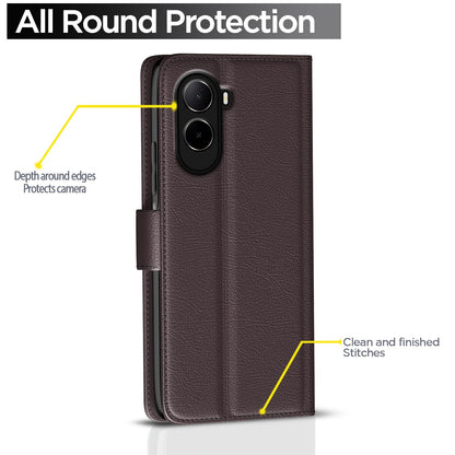 Redmi A7 Pro/Poco C85x 5G/C81 Wallet flip cover in coffee by Pikkme – photo 4