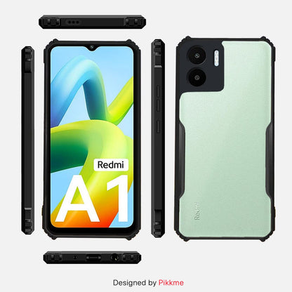 Pikkme Redmi A1/A2 Clear plastic, black mobile back cover – photo 4