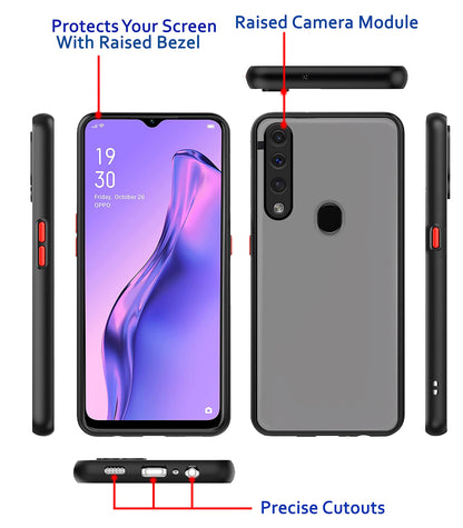 Pikkme Oppo A31 Matte black mobile back cover – photo 3