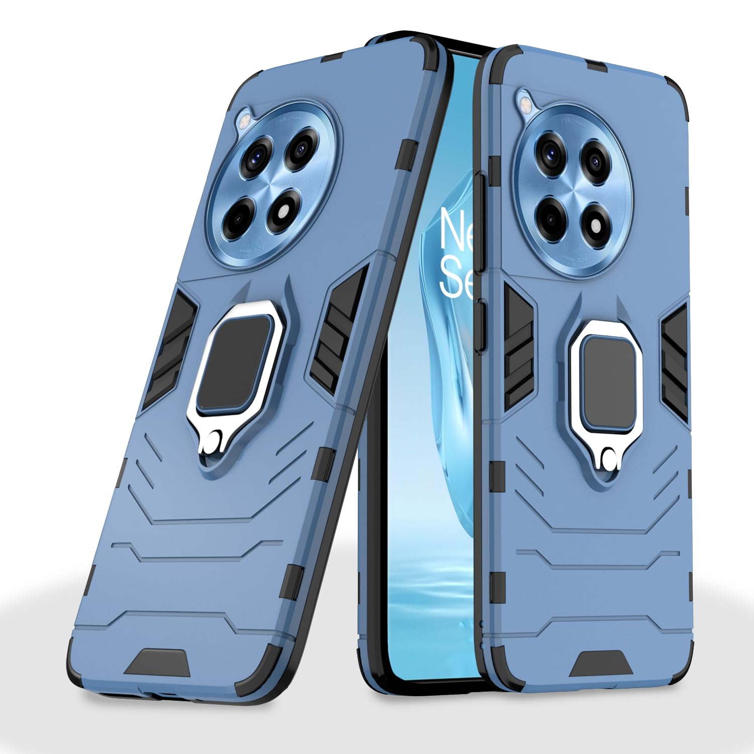OnePlus 12R 5G mobile back cover in blue by Pikkme