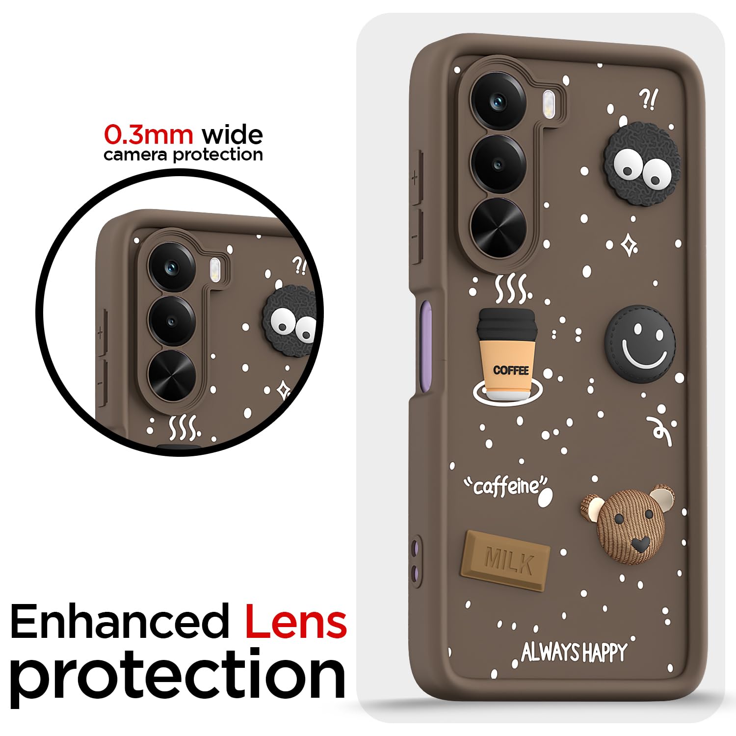 Pikkme brown phone cover for Realme P4x 5G – photo 5