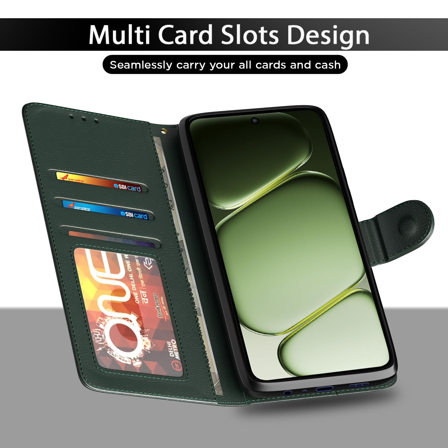 Pikkme green flip case for Moto G37 5G – photo 5