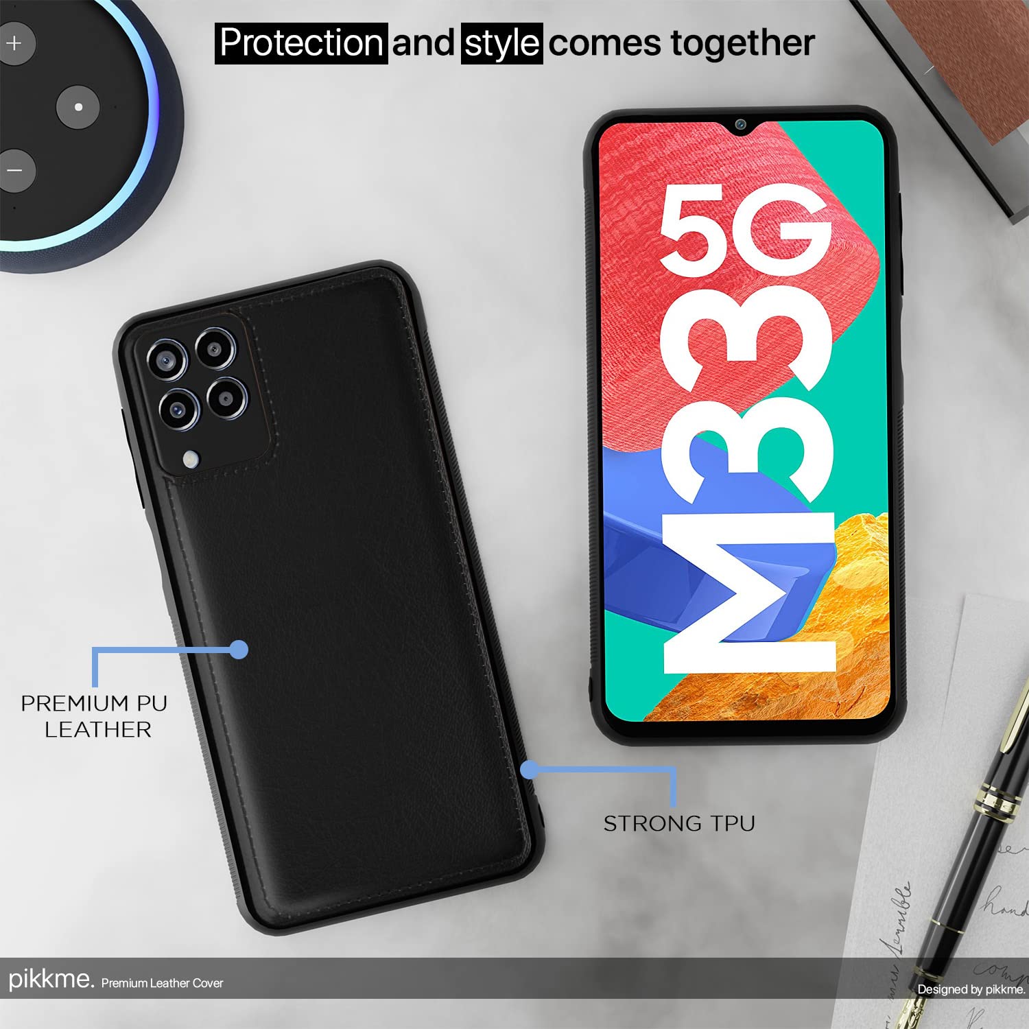 Samsung M33 5G mobile cover in black by Pikkme – photo 4