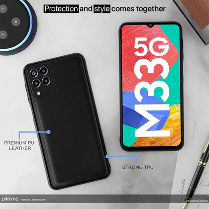 Samsung M33 5G mobile cover in black by Pikkme – photo 4