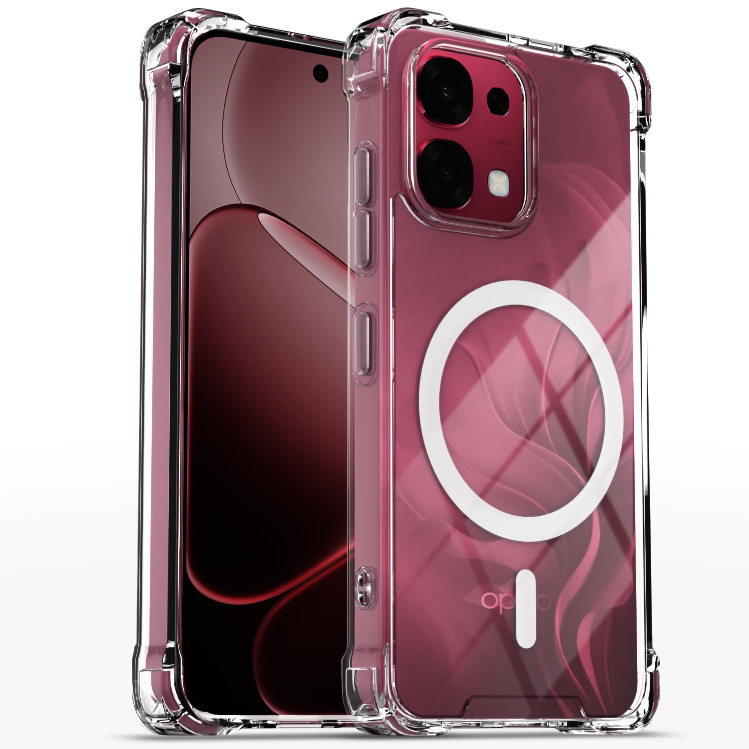 Oppo F31/F33 5G back cover in transparent mag-safe by Pikkme