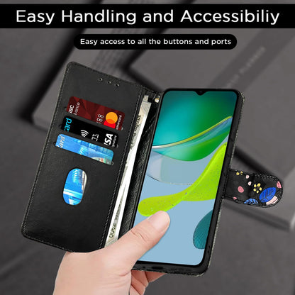 Pikkme black flower flip cover for Moto E13 – photo 4