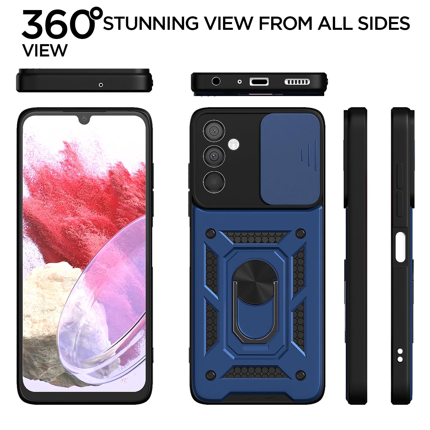 Pikkme Samsung M34/F34 5G D10 Camera Shield blue back cover – photo 5