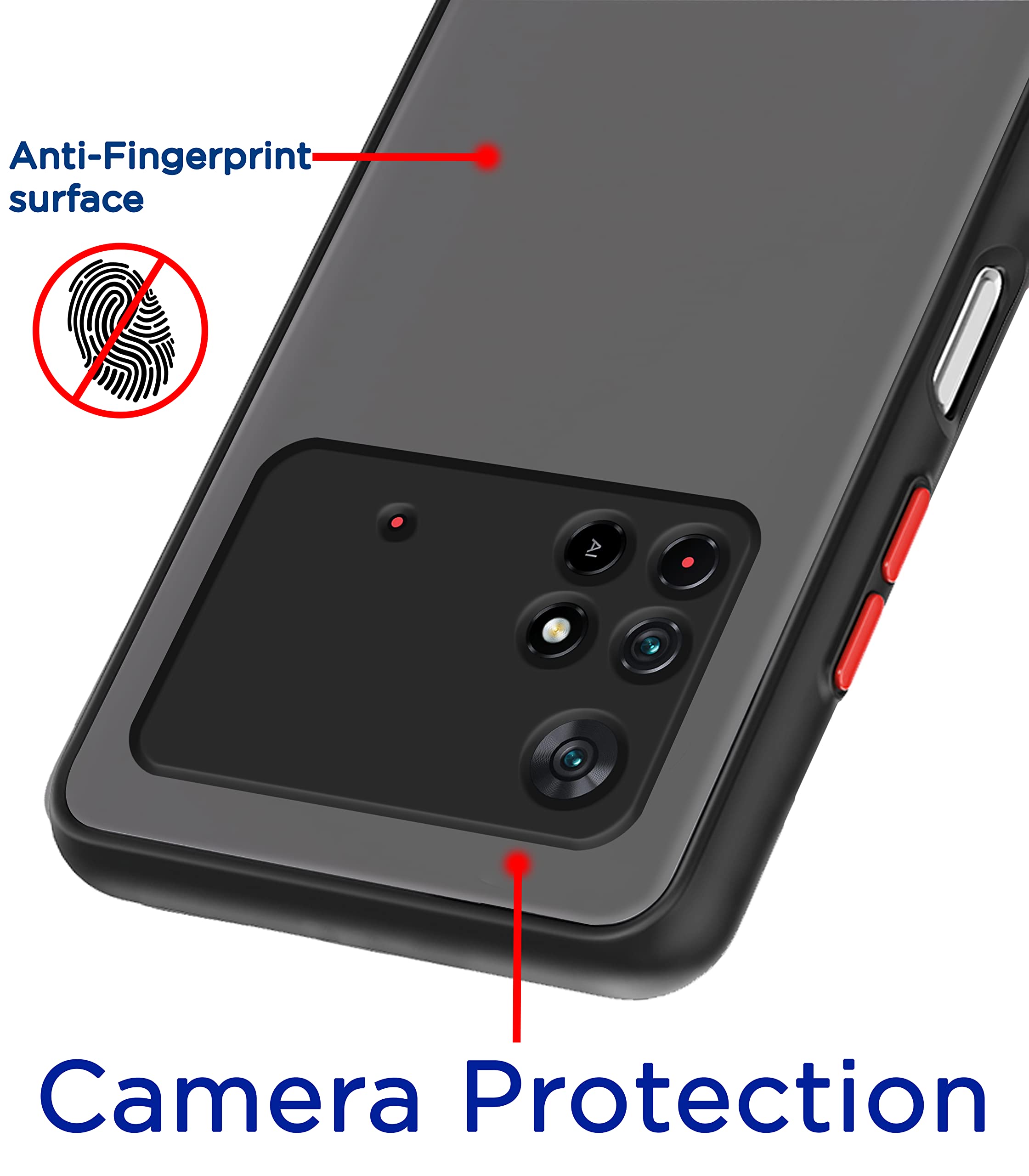 Poco M4 Pro 4G mobile cover in black by Pikkme – photo 2