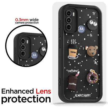 Moto G60/G40 Fusion/3D Silicone mobile cover in black by Pikkme – photo 5