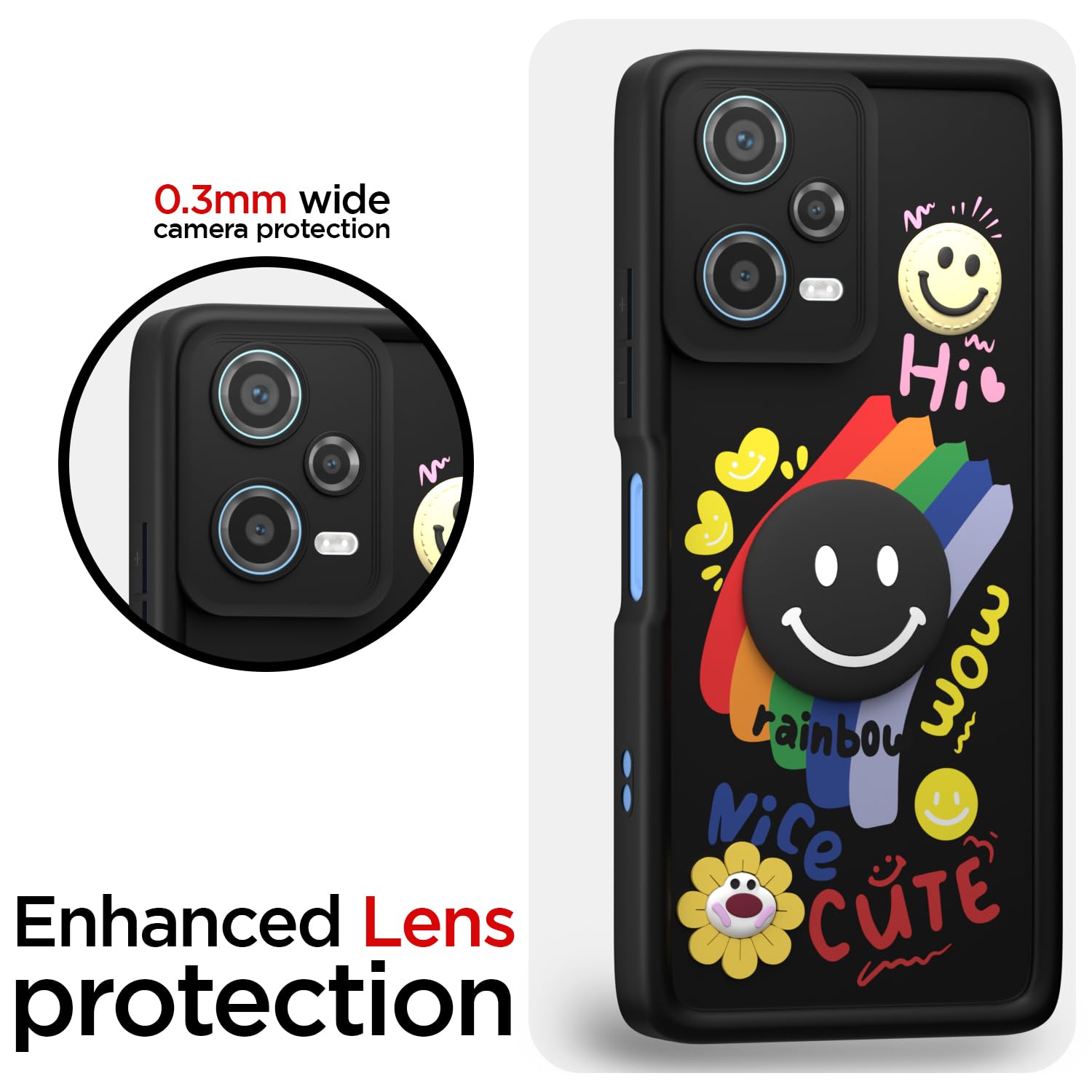 Pikkme black Soft Silicone mobile back cover for Redmi Note 12 – photo 5