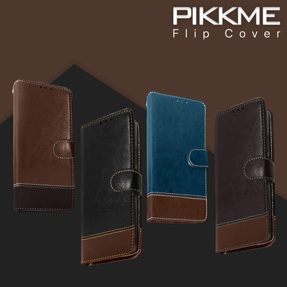 Pikkme Redmi Y2 Magnetic blue & brown wallet flip cover – photo 2