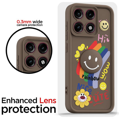 Pikkme brown Smile Rainbow phone cover for Moto Edge 70 Pro 5G – photo 5