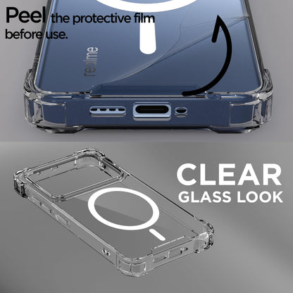 Transparent mag-safe MagSafe phone cover for Realme P4 5G – Pikkme – photo 3