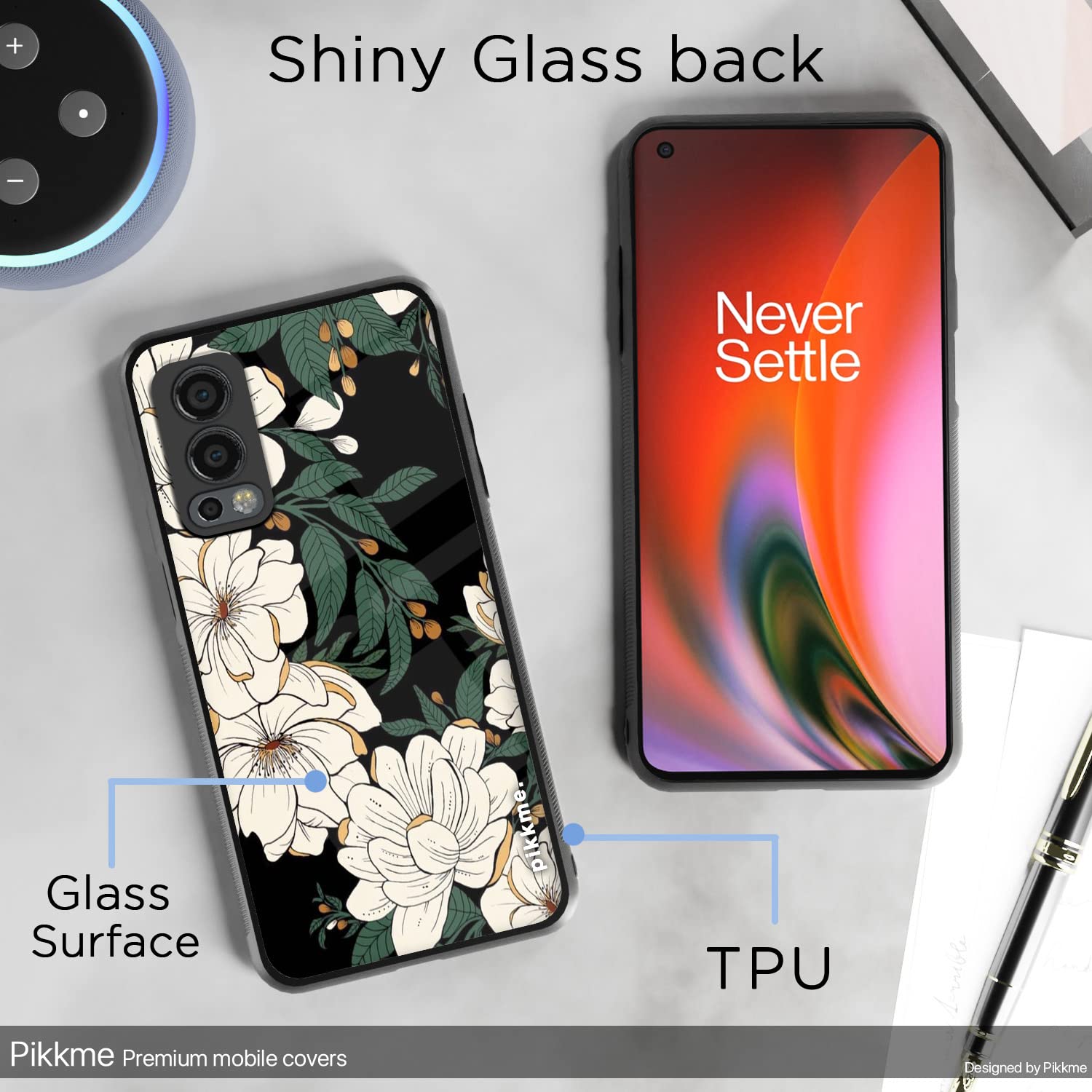 Pikkme Flower mobile back cover for OnePlus Nord 2 5G – photo 3
