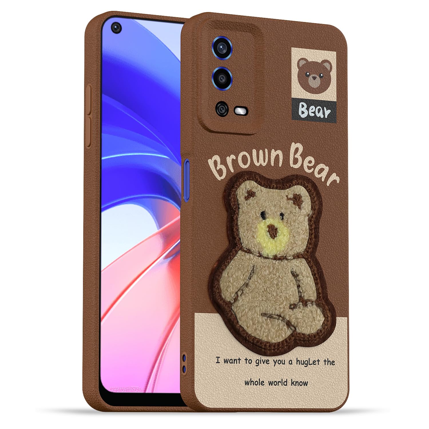 Pikkme Oppo A55 brown back cover