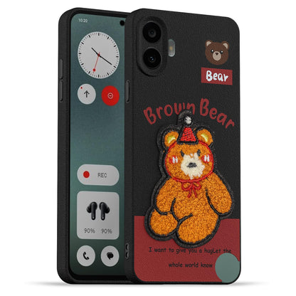 Pikkme cherry Plush Patch phone cover for CMF Phone 1