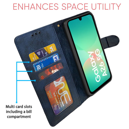 Pikkme navy & light blue wallet flip cover for Samsung M17/A17/F17 5G – photo 5