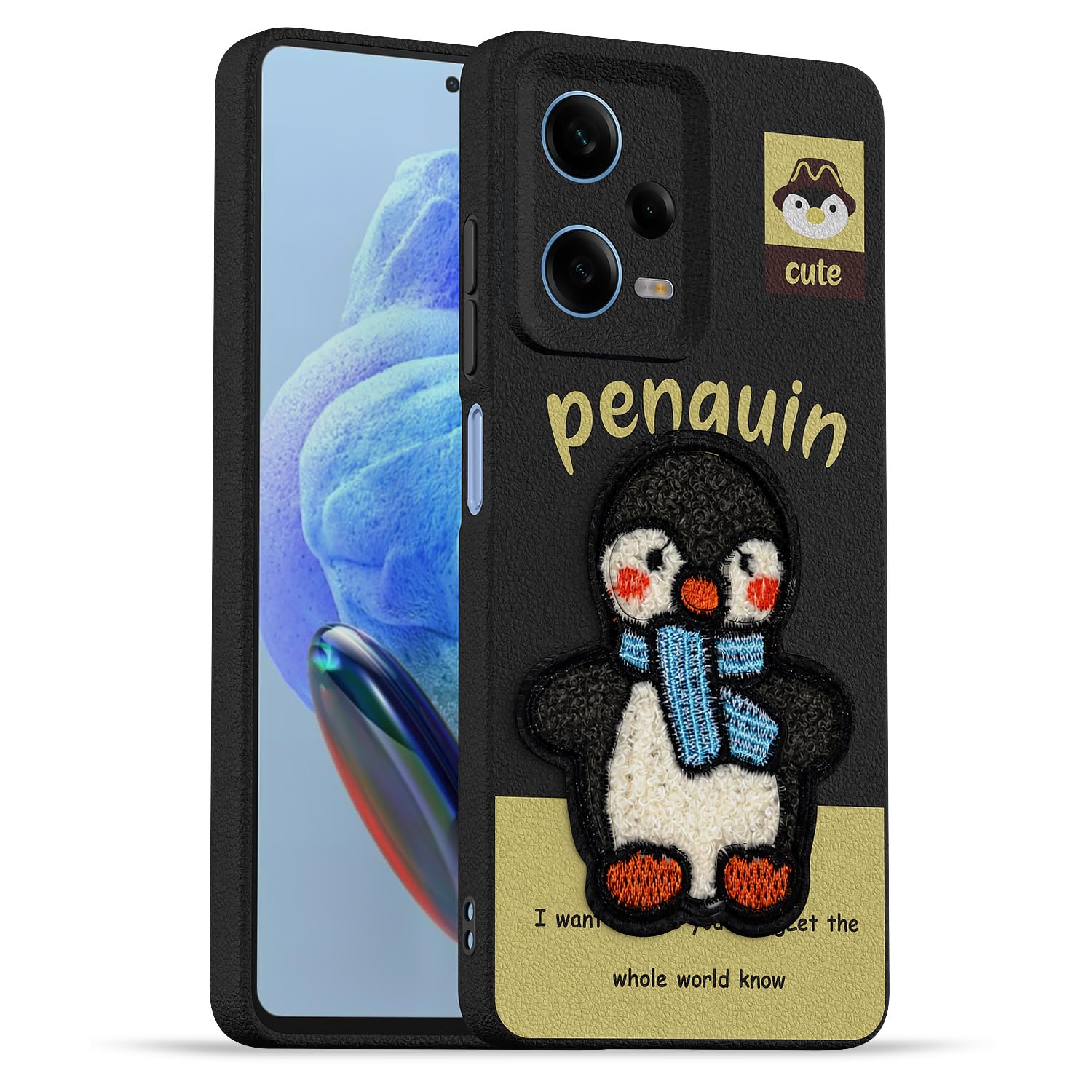 Redmi Note 12 Pro 5G phone cover in black by Pikkme