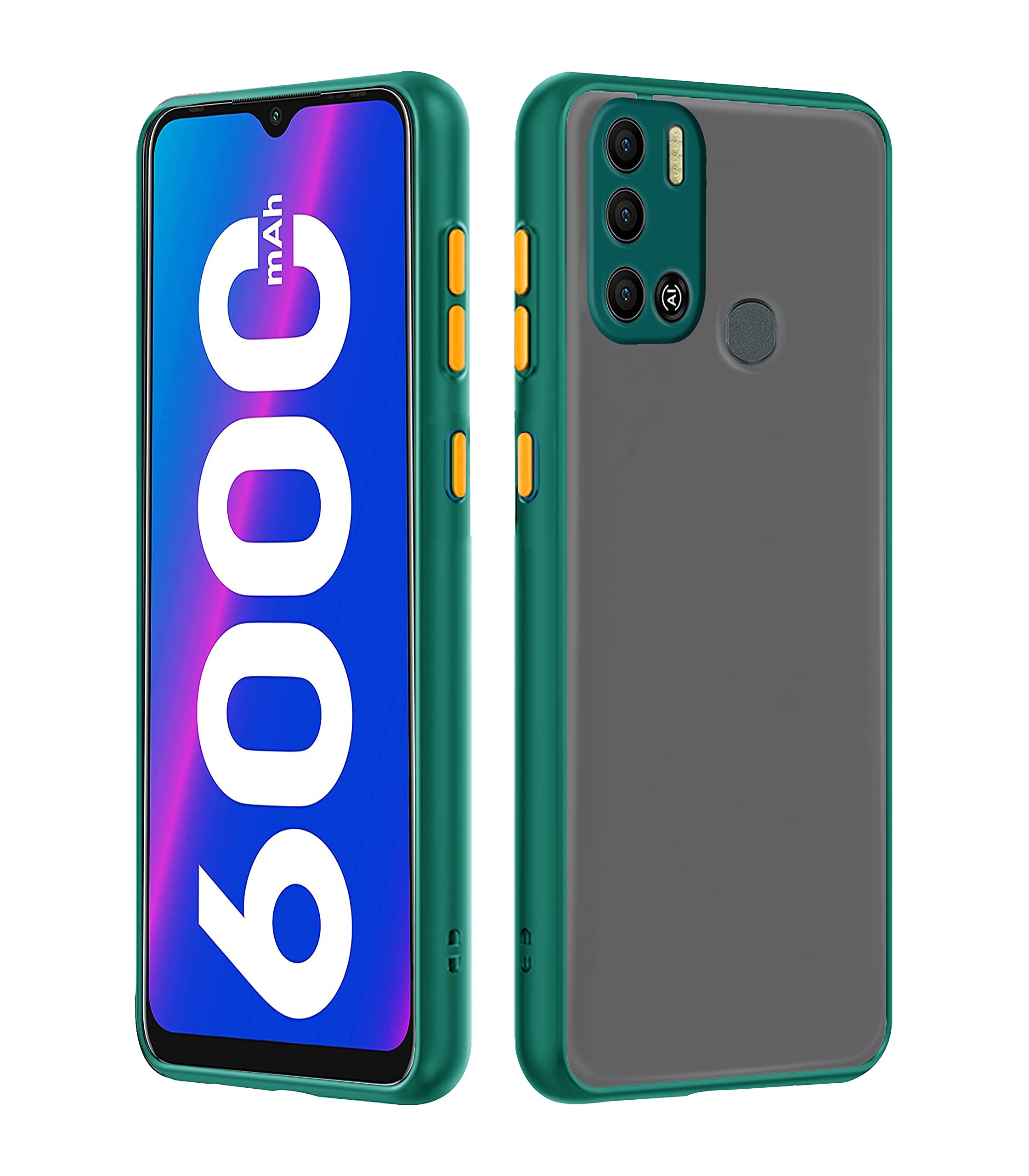Pikkme green Hybrid phone cover for Tecno Spark 6 Air