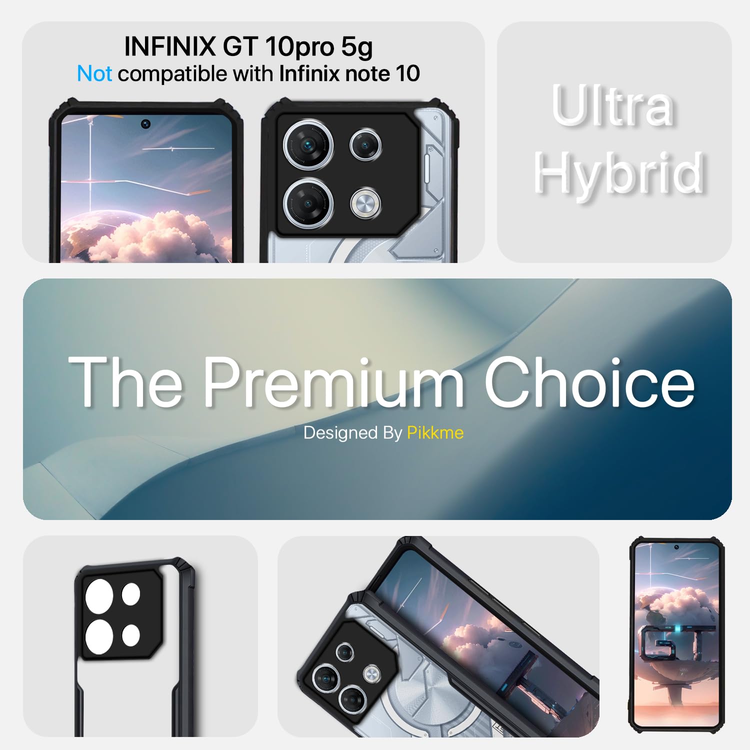 Pikkme black mobile back cover for Infinix – photo 2