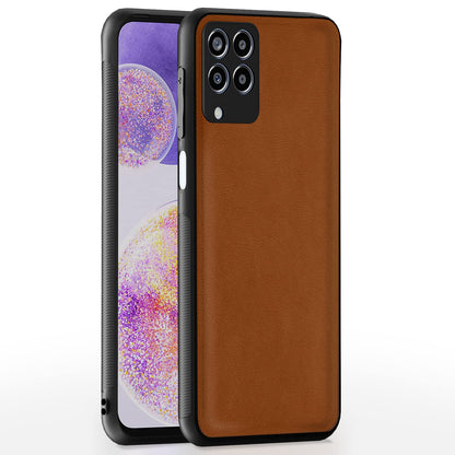 Samsung M33 5G Leather phone cover in camel by Pikkme