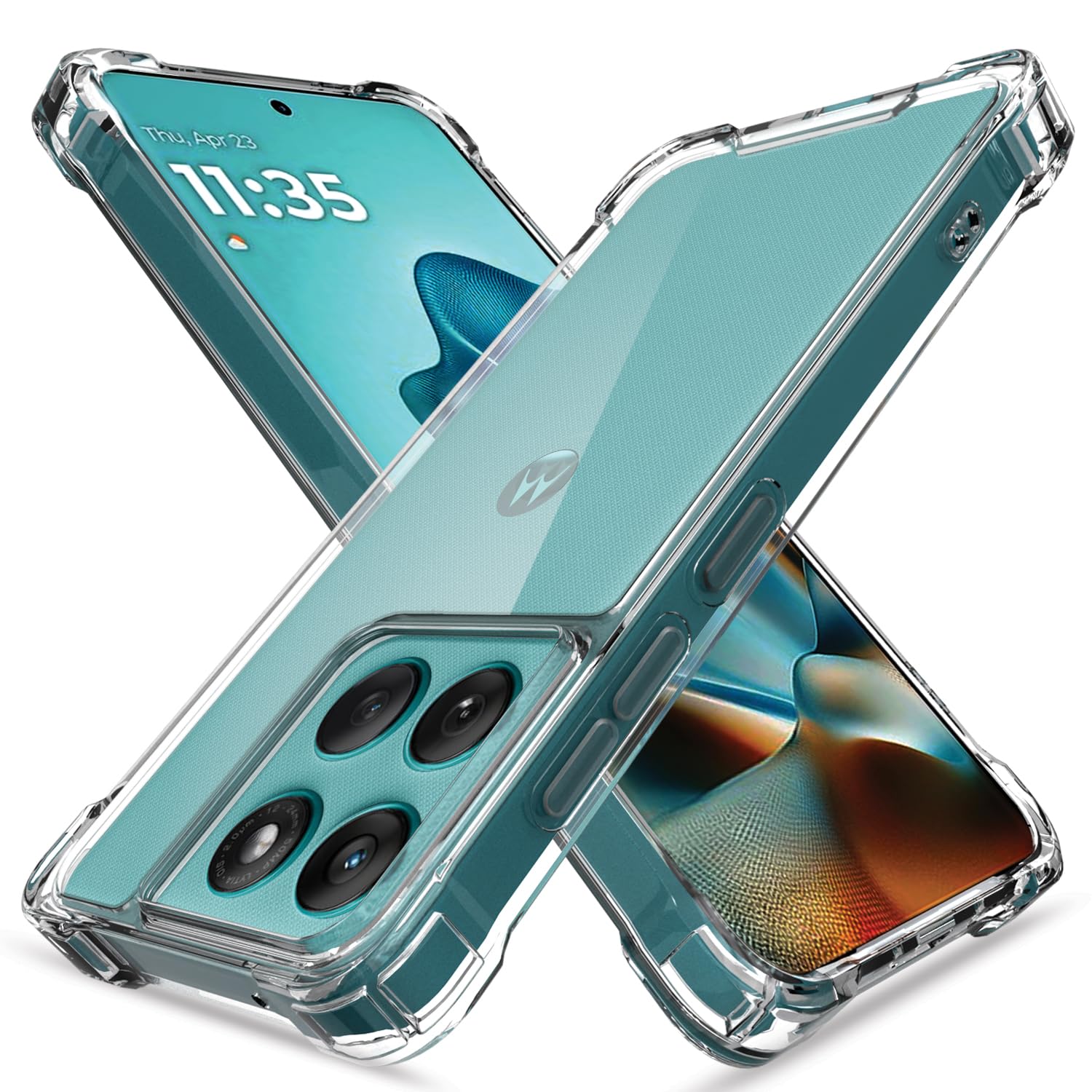Transparent Clear mobile cover for Moto Edge 60/Edge 60 Fusion 5G – Pikkme
