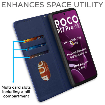 Blue flip case for POCO M7 Pro 5G – Pikkme – photo 3