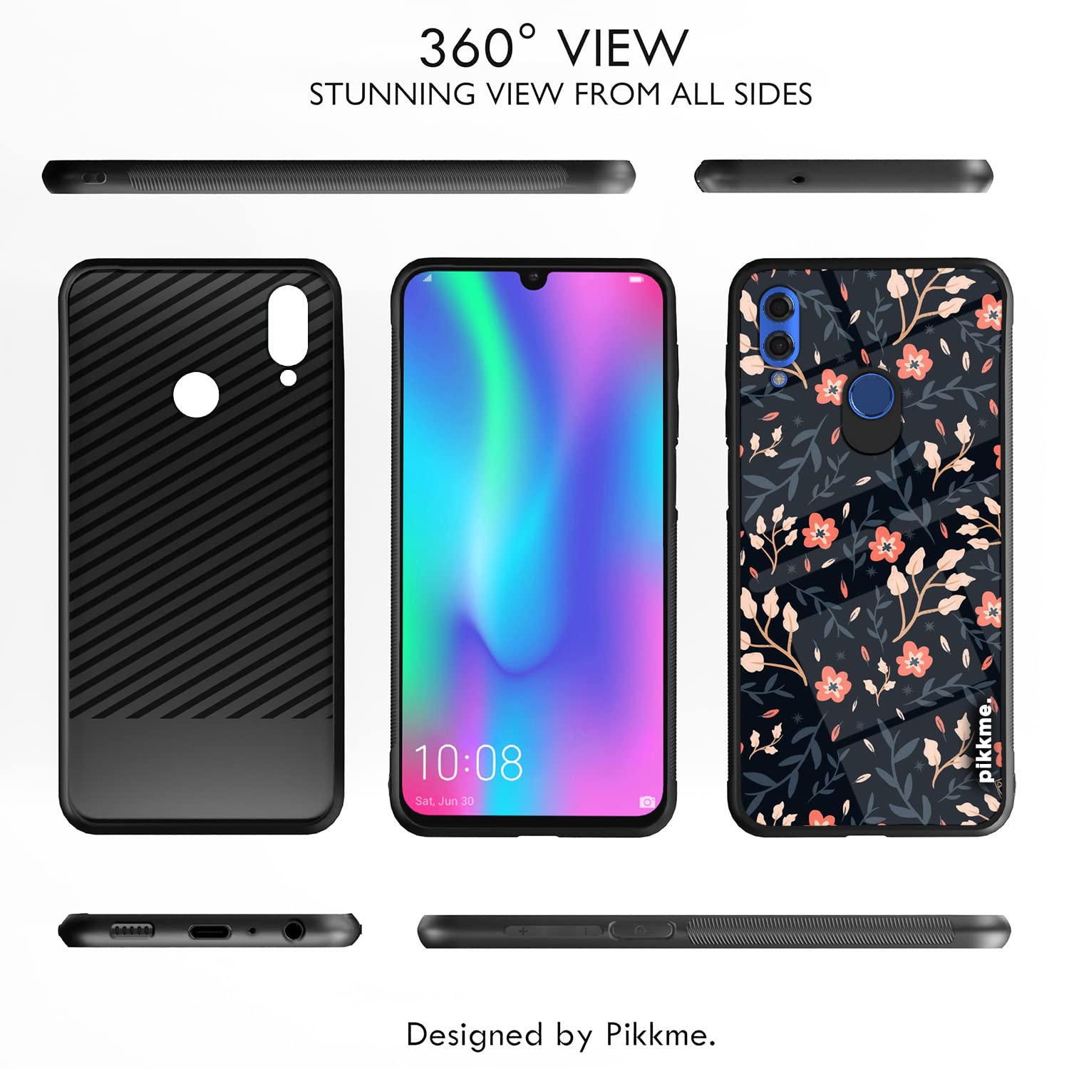 Honor 10 Lite Flower phone cover by Pikkme – photo 2