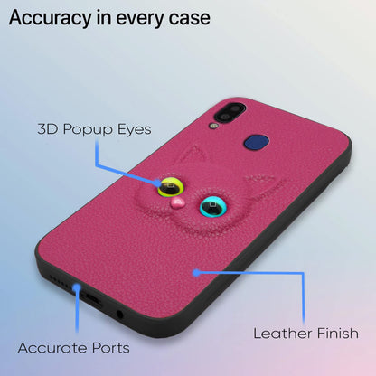 Pikkme Samsung M20 Cat pink phone cover – photo 4