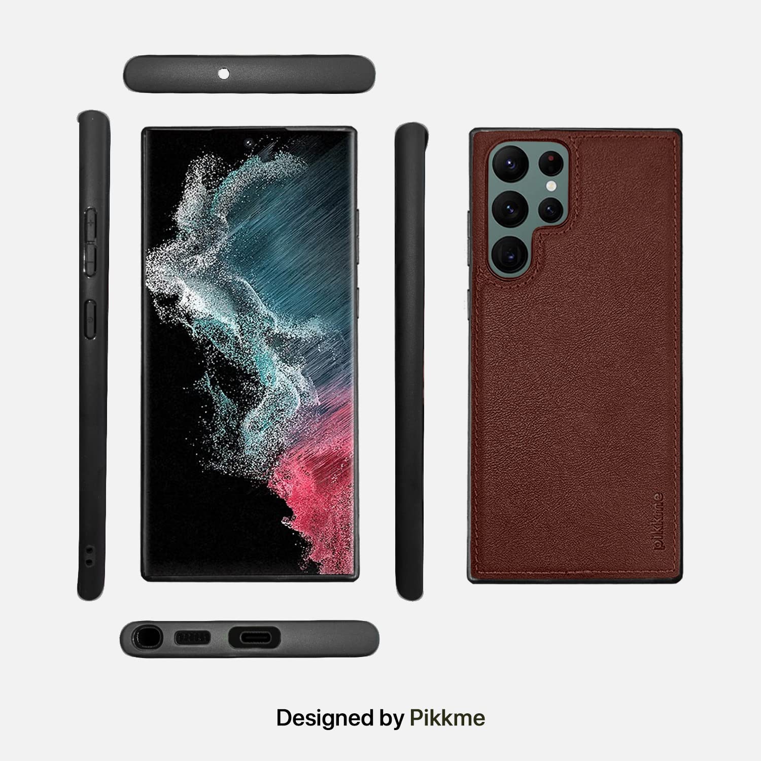 Brown back cover for Samsung S22 Ultra – Pikkme – photo 3