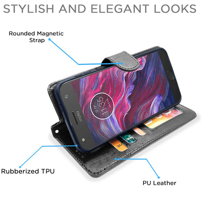 Pikkme Moto X4 Wallet black wallet flip cover – photo 5