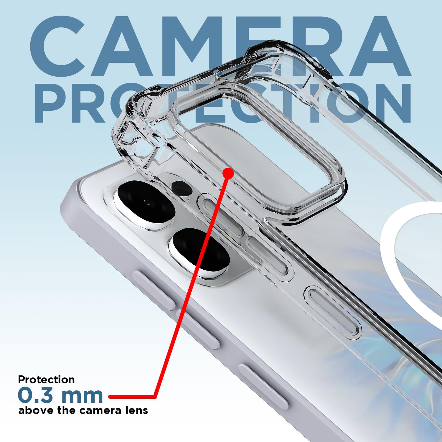 Transparent mag-safe MagSafe phone cover for Oppo F31/F33 5G – Pikkme – photo 5
