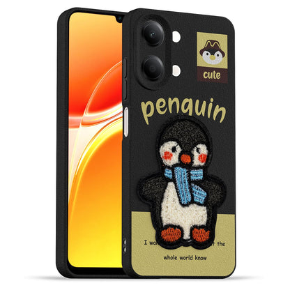 Pikkme Vivo Y11 5G/Y21 Plush Patch black phone cover