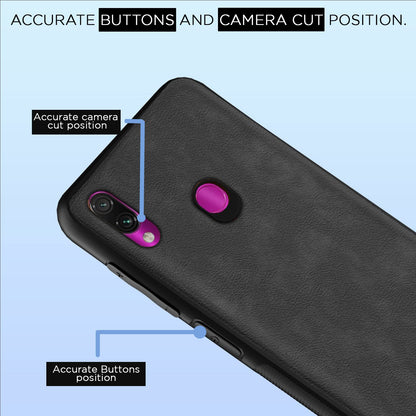 Pikkme grey Leather back cover for Redmi Note 7 Pro/Note 7/Note 7S – photo 6