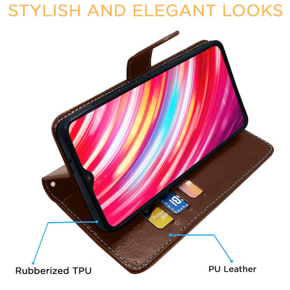 Pikkme Redmi Note 8 Pro Magnetic brown & coffee flip cover – photo 5