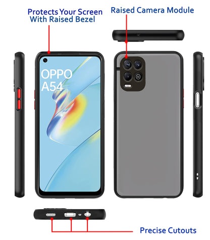 Black Hybrid back cover for Oppo A54 – Pikkme – photo 3