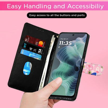 Pikkme pink flower mobile flip cover for Moto G35 5G – photo 7