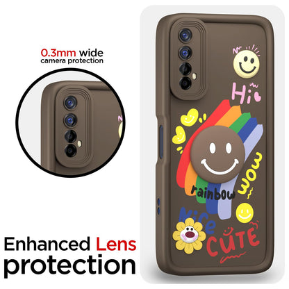Pikkme Realme 7/Narzo 30 4G/Narzo 20 Pro Soft Silicone brown mobile back cover – photo 5