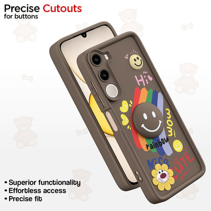 Poco M7 Plus 5G mobile back cover in brown by Pikkme – photo 6